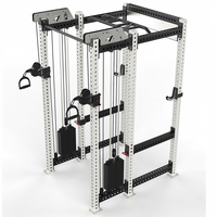 Machine de fitness multifonctionnelle commerciale : Smith Machine, Rack à Squat, Machine à Câbles avec Lat Pulldown et Rack de Musculation pour Usage Domestique