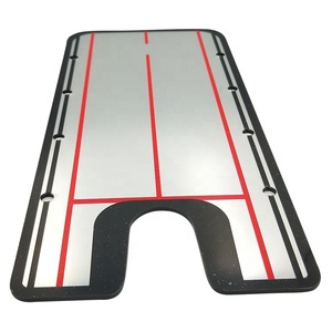Logotipo personalizado Alineación <span class=keywords><strong>de</strong></span> <span class=keywords><strong>golf</strong></span> Espejo Equipo <span class=keywords><strong>de</strong></span> ayuda para entrenamiento Putting Green Swing Trainer con espejo y puerta - Product Image 1