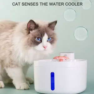 Air mancur minum anjing kucing hewan peliharaan, mangkuk air minum otomatis L, Dispenser elektrik kucing anjing peliharaan