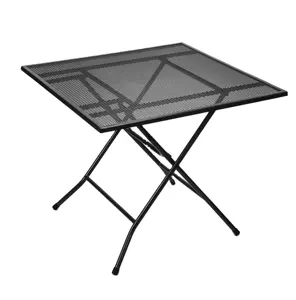 Outdoor Side Table Folding Small Patio Square Picnic Camping Porch Coffee End Table Portable Foldable Household