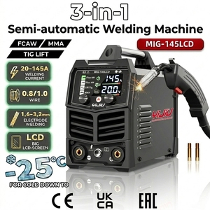 YIJIU 145A Soudeuse MIG Protection de sécurité 3 en 1 Soudeuse FLUX MIG/Lift TIG/ARC Soudeuse MIG multi-processus 110V <span class=keywords><strong>DC</strong></span> Machine à <span class=keywords><strong>souder</strong></span> - Product Image 1