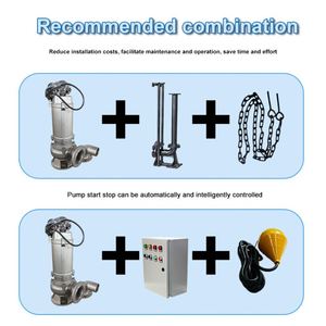 Bomba trituradora sumergible para aguas residuales con cuchilla de corte, bomba centrífuga vertical para residuos y aguas sucias, ¡gran oferta! - Product Image 3