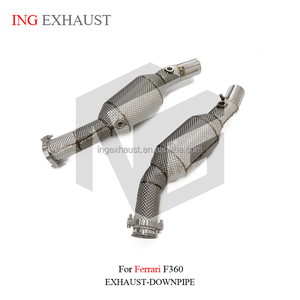 ING High Performance Exhaust System Catalyzed Downpipe for Ferrari F360 2000-2006 3.6L V8 With Catalytic Auto Performance <strong>Parts</strong> - Product Image 4