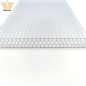 <span class=keywords><strong>Plaque</strong></span> de <span class=keywords><strong>polycarbonate</strong></span> <span class=keywords><strong>alvéolaire</strong></span> anti-UV à isolation thermique pour toiture de serre, directement de l'usine - Product Image 5