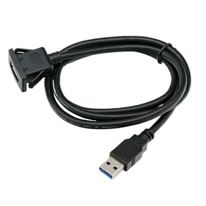 Square Snap On Abs Shell <b>Usb</b> 3.0 Male To Female Extension <b>Cable</b> For Car Ship Motorcycle Dashboard Data <b>Cables</b> - Product Image 2