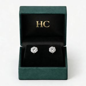 Caja de Piel Sintética de Alta Gama Personalizada para Pendientes con Inserto de Terciopelo, Logotipo Impreso en Cuatro Colores, Proveedor Mayorista de Fábrica de Empaques para Joyería - Product Image 2