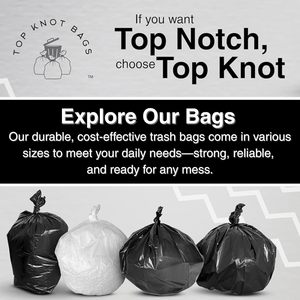 Bolsas de Basura Negras Resistentes de 55-60 Galones, Precio de Fábrica, 0.8$/rollo, 10 Unidades por Rollo, Bolsas Grandes para Basura Comercial - Product Image 5
