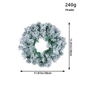 Guirnaldas navideñas al por mayor, nuevo estilo, de PVC con efecto nieve, de ratán, para escaparates de centros comerciales, decoración navideña colgante - Product Image 2