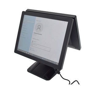 Pantalla profesional Dual 1080P Sistema POS todo en uno de 15,6 pulgadas con cajón de efectivo para venta al por menor - Product Image 1