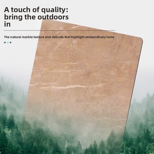 Panel de Pared Integrado de Fibra de Bambú con Chapa de Madera de Cristal de Carbono, Patrón de Mármol y Chapa Metálica Coextruida para Uso en Interiores - Product Image 3
