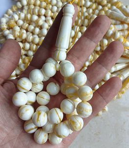 Chapelet musulman islamique 12mm 33 perles imitation <span class=keywords><strong>ambre</strong></span> <span class=keywords><strong>russe</strong></span> Tasbin Misbaha - Product Image 2
