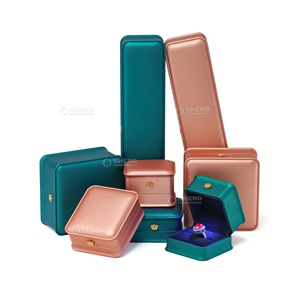 Customizable One-stop Shopping PU Leather Gift <b>Jewelry</b> <b>Display</b> Box Luxury for Women Jewellery Case Ring Necklace Box <b>Packaging</b> - Product Image 1