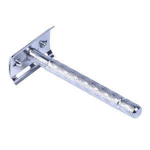 Top bán đôi cạnh lưỡi dao cạo râu an toàn thép carbon dao cạo với kim loại xử lý - Product Image 6