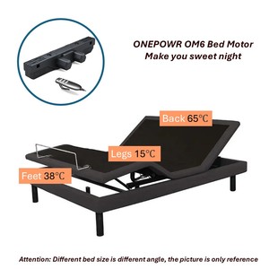 OEM/ODM ONEPOWER Cama de hospital Cama eléctrica para el cuidado en el hogar 2*3000N 2x4500N <span class=keywords><strong>Motor</strong></span> dual 24V Actuador lineal Moto - Product Image 6