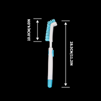 Brosse à tasses écologique à long manche extensible en PP, pour le nettoyage des bouteilles et des surfaces difficiles à nettoyer