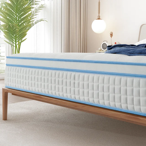 Matelas de luxe en mousse à mémoire de forme et ressorts ensachés de 12 pouces, <span class=keywords><strong>confort</strong></span> moyen-ferme, pour un sommeil réparateur, taille King 200*200 - Product Image 4