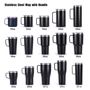 Hot Selling <b>Double</b> <b>Wall</b> Stainless Steel Insulated Vacuum Tumbler 12oz 14oz 16oz 20oz 24oz Coffee Beer <b>Mug</b> Insulated with Handle - Product Image 5