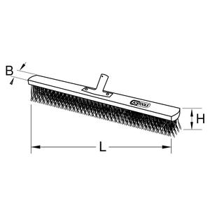 Escoba KS TOOLS BRONZEplus, alambre redondo, recto, 240x60x65mm - Product Image 2