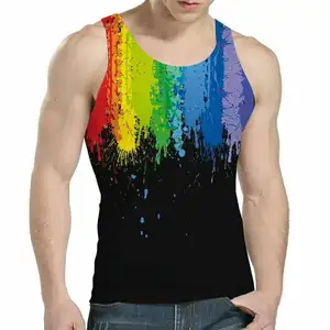 Sublimatie afdrukken wit polyester heren singlet