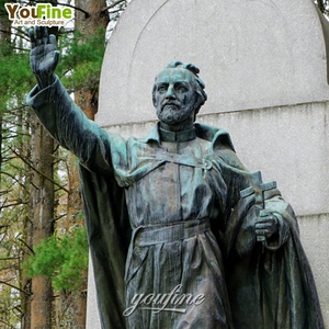 Estatuas Religiosas de San <span class=keywords><strong>Isaac</strong></span> Jogues de Bronce Fundido, Tamaño Real, para Exteriores - Product Image 3