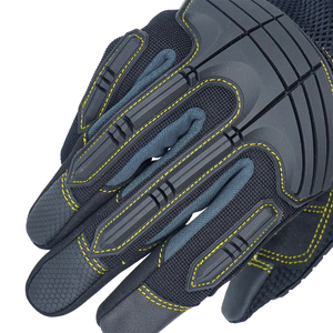 Guantes de seguridad de construcción de alta resistencia Guantes antideslizantes para campos petroleros a prueba de sacudidas con pantalla táctil para usuarios de taladros eléctricos mecánicos - Product Image 6
