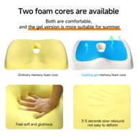 OEM/ODM gel antidérapant coussin de siège de chaise de bureau en mousse à mémoire de forme coussin de siège orthopédique anti-hémorroïdes refroidissement automobile