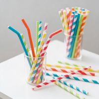 Pailles en papier kraft biodégradables jetables, très demandées, de qualité alimentaire, en pure pâte de bois, pour jus, café, lait