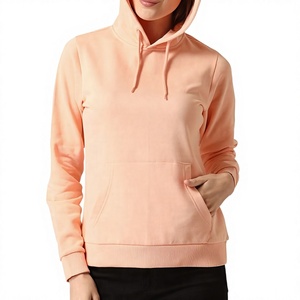 Wholesale <b>Long</b> Sleeve Cropped Hoodie <b>Lady</b> Women Crop Top Pullover Hoodies Short Hoodies <b>for</b> Women OEM Serviced Design - Product Image 1