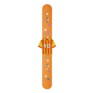 DAMAI Kids Party Favor Silicone <b>Star</b> Snap Bracelet Children Wristband Colorful Cartoon Football Pattern Soft Silicone Material - Product Image 3