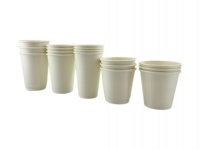Gobelet en papier jetable écologique à paroi simple, version blanche épaissie, pour fêtes, 1,5-9 oz, logo personnalisé, marque Zawada