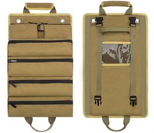 Bolsa de Herramientas Enrollable de Muestra Gratuita para Hombres y Mujeres, Caja de Almacenamiento de Herramientas Portátil con 2 Bolsas con Cierre Desmontables, Bolsa de Transporte Pequeña y Compacta - Product Image 2