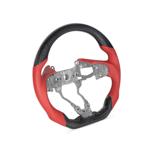 Volante Deportivo <span class=keywords><strong>de</strong></span> Fibra <span class=keywords><strong>de</strong></span> Carbono con Tira <span class=keywords><strong>de</strong></span> Cuero Perforado Rojo para Acura Rdx y Tlx, Superventas - Product Image 6