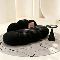Ensemble de canapés en forme de nuage, design moderne et minimaliste, multifonctionnel pour les magasins de vêtements, les salons de beauté, les maisons d'hôtes, les appartements