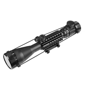 Điểm tham quan quang học Phạm vi kết hợp 4-12x50eg Phạm vi chiếu sáng kép + tầm nhìn 4 mặt kẻ ô màu đỏ/Màu xanh lá cây Dot với 20mm gắn kết săn bắn phụ kiện - Product Image 6