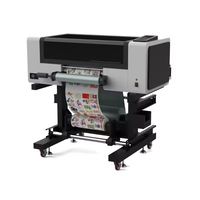 Unic 30cm boyutu UV rulodan ruloya DTF yazıcı laminar ile soğuk Transfer filmi UV etiket baskı Plotter