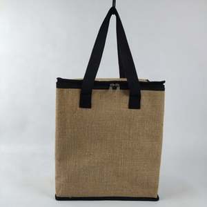 Vente en gros de sacs isothermes en jute pour les aliments sac isotherme réutilisable avec logo personnalisé sac isotherme - Product Image 1