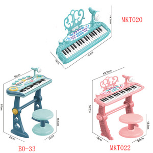 Piano électronique pour enfants avec microphone éducation de la petite enfance <span class=keywords><strong>puzzle</strong></span> musical petit piano, peut jouer et chanter - Product Image 6