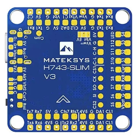Matek H743 SLIM V3 STM32H743VIT6 30.5x30.5mm FPV Flight Controller BEC ICM20602 Baro Blackbox 2-8S for  RC Drones Racing