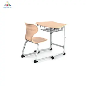학교 가구 공급 업체 학생용 MDF 상단으로 높이 조절이 가능한 단일 학교 의자 및 테이블