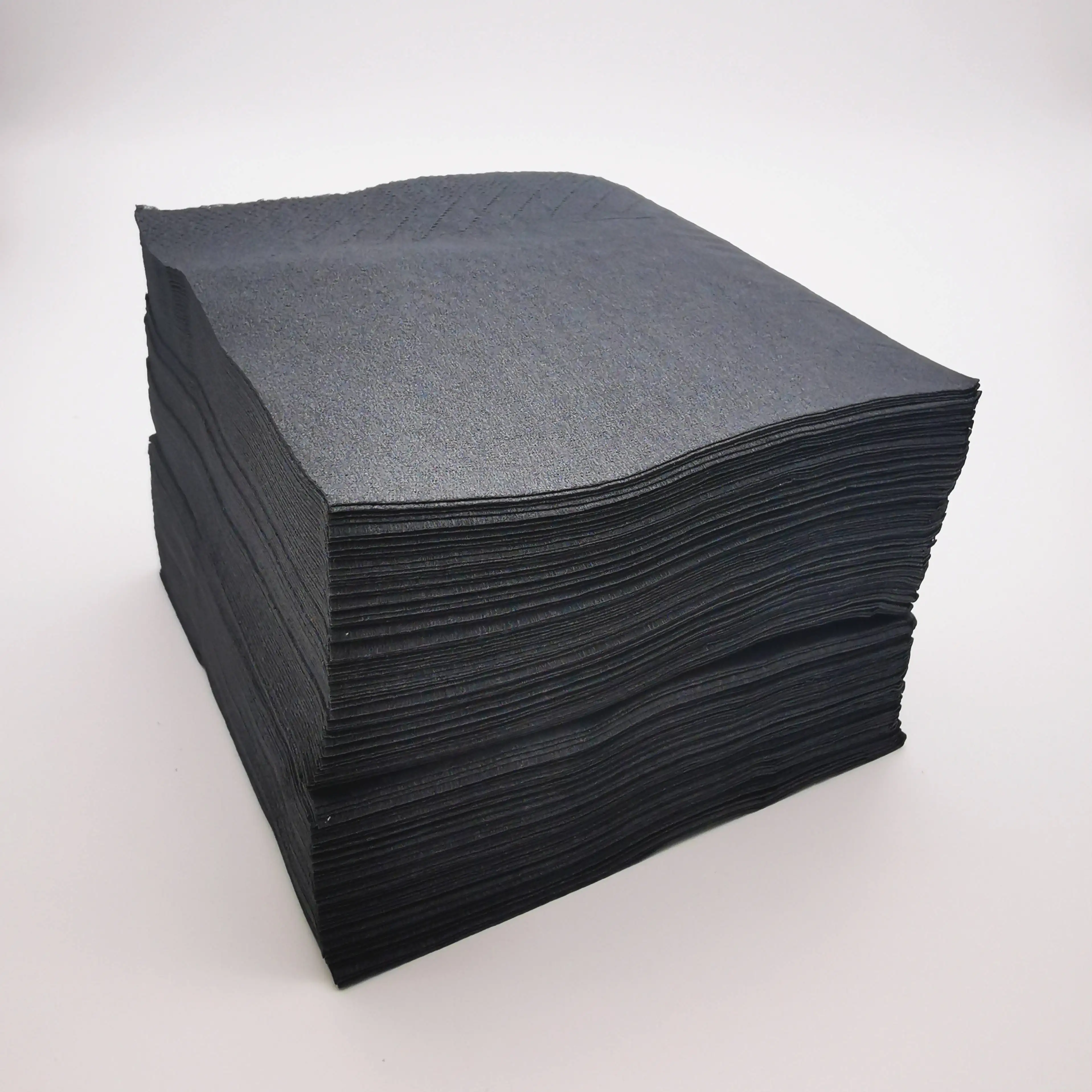 Guardanapo de mesa de papel preto, guardanapo de bebidas, 3 graus, 25x25 cores, decorativo, coquetel de papel, guardanapo