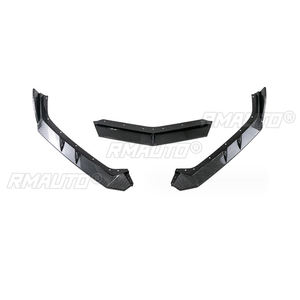 Kit de carrosserie tuning noir brillant en ABS : Lame de pare-chocs avant, spoiler, séparateur et diffuseur pour Chevrolet Corvette C8 Z51 2020 2021 2022 2023+ - Product Image 4