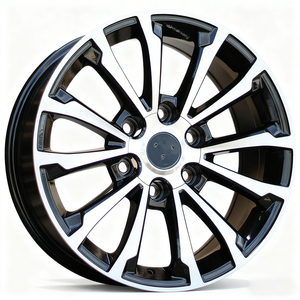 Cerchi in Lega di Alluminio OEM 15 17 18 19 20 Pollici, PCD 6*139.7, Nero Lucido con Faccia Lavorata, per Auto Passeggeri - Product Image 1