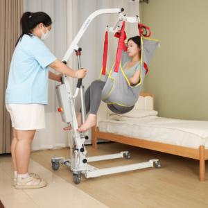 Lève-personne manuel et électrique pliable, équipé d'une écharpe de levage, pour les <span class=keywords><strong>personnes</strong></span> à mobilité réduite, à usage médical. - Product Image 2