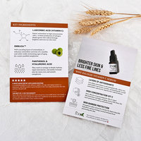 Cartes de remerciement personnalisées avec logo de marque imprimé, cartes d'information produit de luxe pour inserts d'emballage de petites entreprises