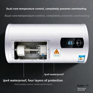 <span class=keywords><strong>Chauffe</strong></span>-<span class=keywords><strong>eau</strong></span> électrique 2025 grande capacité 50L 60L pour location, type stockage, chauffage rapide, mural, 2000W, économe en énergie - Product Image 2