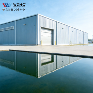 Bâtiment préfabriqué en acier durable, structure en poutre H, galvanisé, peint anti-rouille, durée de vie de 50 ans, pour le stockage logistique industriel - Product Image 1