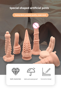 Dildo realista grande, masajeador de próstata fálico sólido, dildo con ventosa, juguete sexual para adultos de silicona líquida suave y ABS para mujeres - Product Image 5