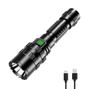 Lampes de poche et torches LED d'urgence rechargeables par USB-C, étanches, zoomables, haute puissance, design professionnel, vente en gros - Product Image 1