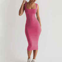 Vente en gros robe moulante de soirée sexy pour femmes sans manches robe de club basique robes élégantes