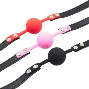 ที่อุดปากซิลิโคนราคาถูก ลูกบอลซิลิโคนสำหรับผู้ใหญ่ ของเล่นทางเพศ SM ที่อุดปากสำหรับคู่รัก อุปกรณ์พันธนาการ ที่อุดปาก BDSM - Product Image 5